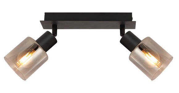 STRAHLER 25/8/18,2 cm - Schwarz, Basics, Glas/Metall (25/8/18,2cm) - Novel