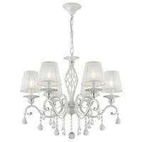 LUSTR, 63/56/63 cm - bílá, Basics, kov/textil (63/56/63cm)