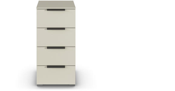 KOMMODE 50/81/42 cm in Champagner - Champagner/Graphitfarben, Trend, Holzwerkstoff/Metall (50/81/42cm) - Novel