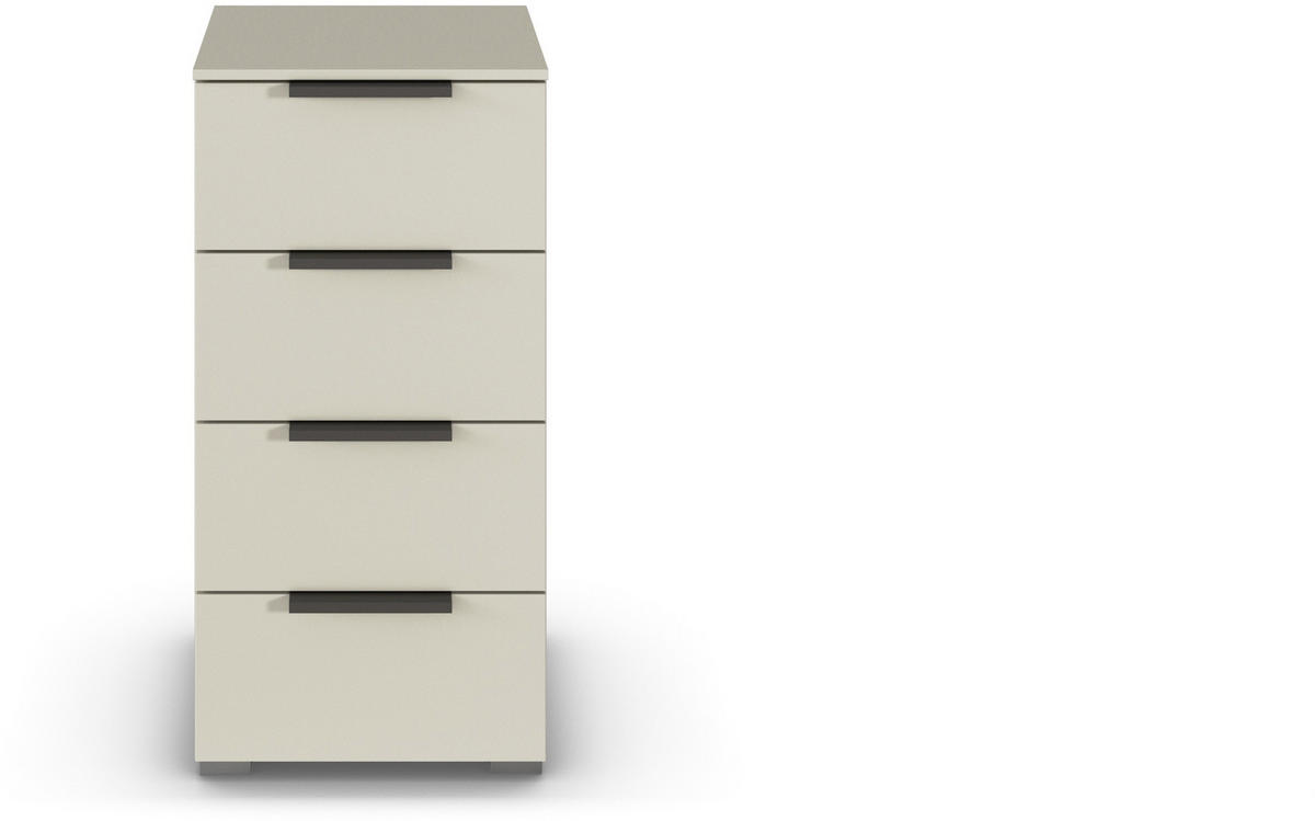KOMMODE  in 50/81/42 cm  - Champagner/Graphitfarben, Trend, Holzwerkstoff/Metall (50/81/42cm) - Novel