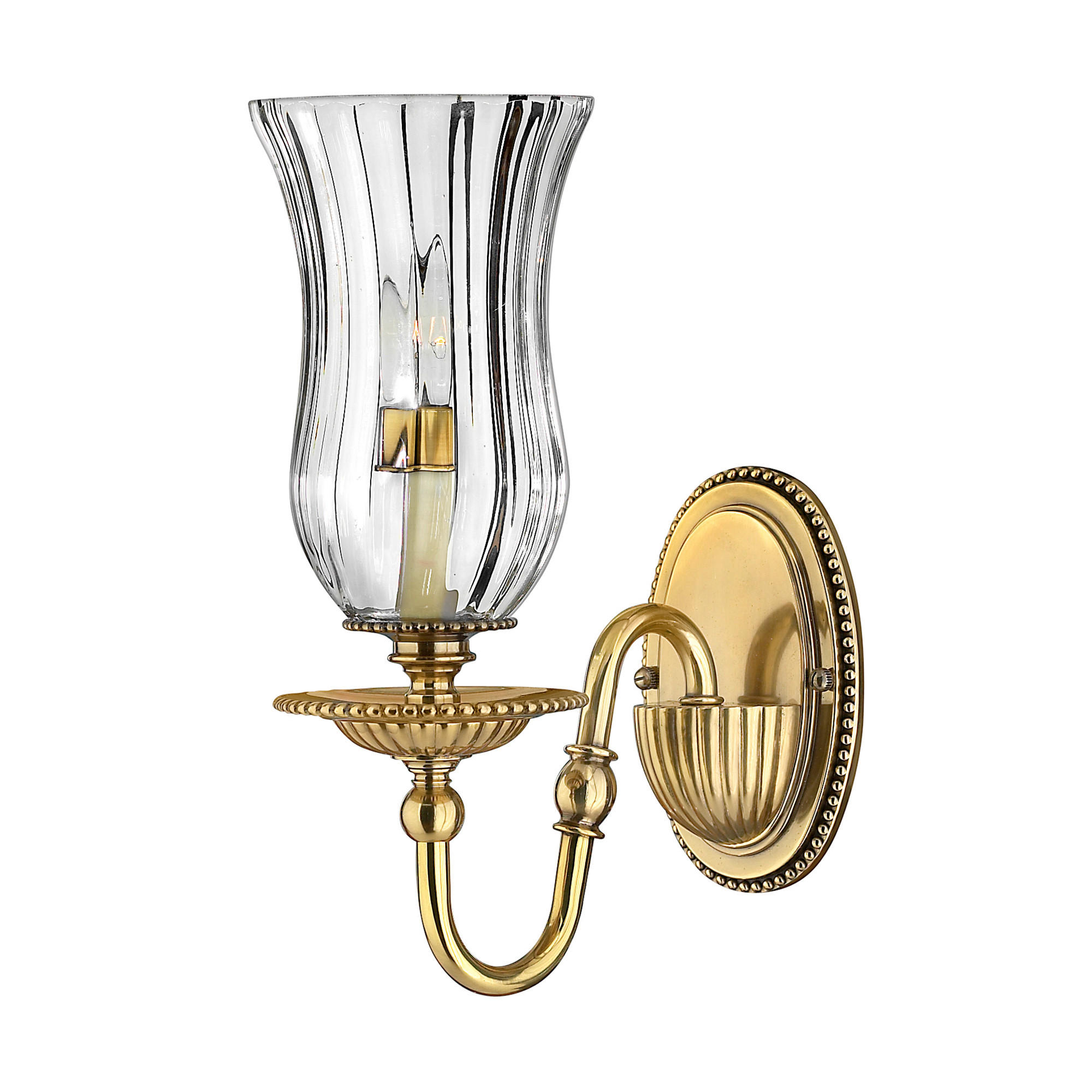 VÄGGLAMPA Elstead Cambridge 11.4/27.9/24.1 cm   - mässingsfärgad, Klassisk, metall (11.4/27.9/24.1cm) - Elstead Lighting