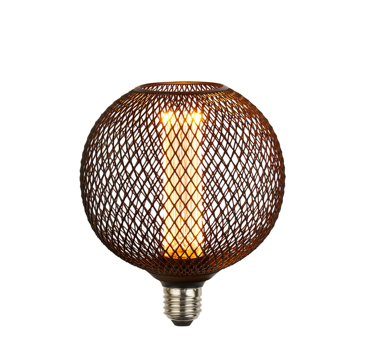 LED-LEUCHTMITTEL   E27 4 W 120 lm  - Schwarz, KONVENTIONELL, Glas/Metall (12/15cm) - Searchlight