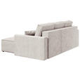 ECKSOFA  in Cord Naturfarben  - Schwarz/Naturfarben, KONVENTIONELL, Kunststoff/Textil (241/138cm) - Carryhome