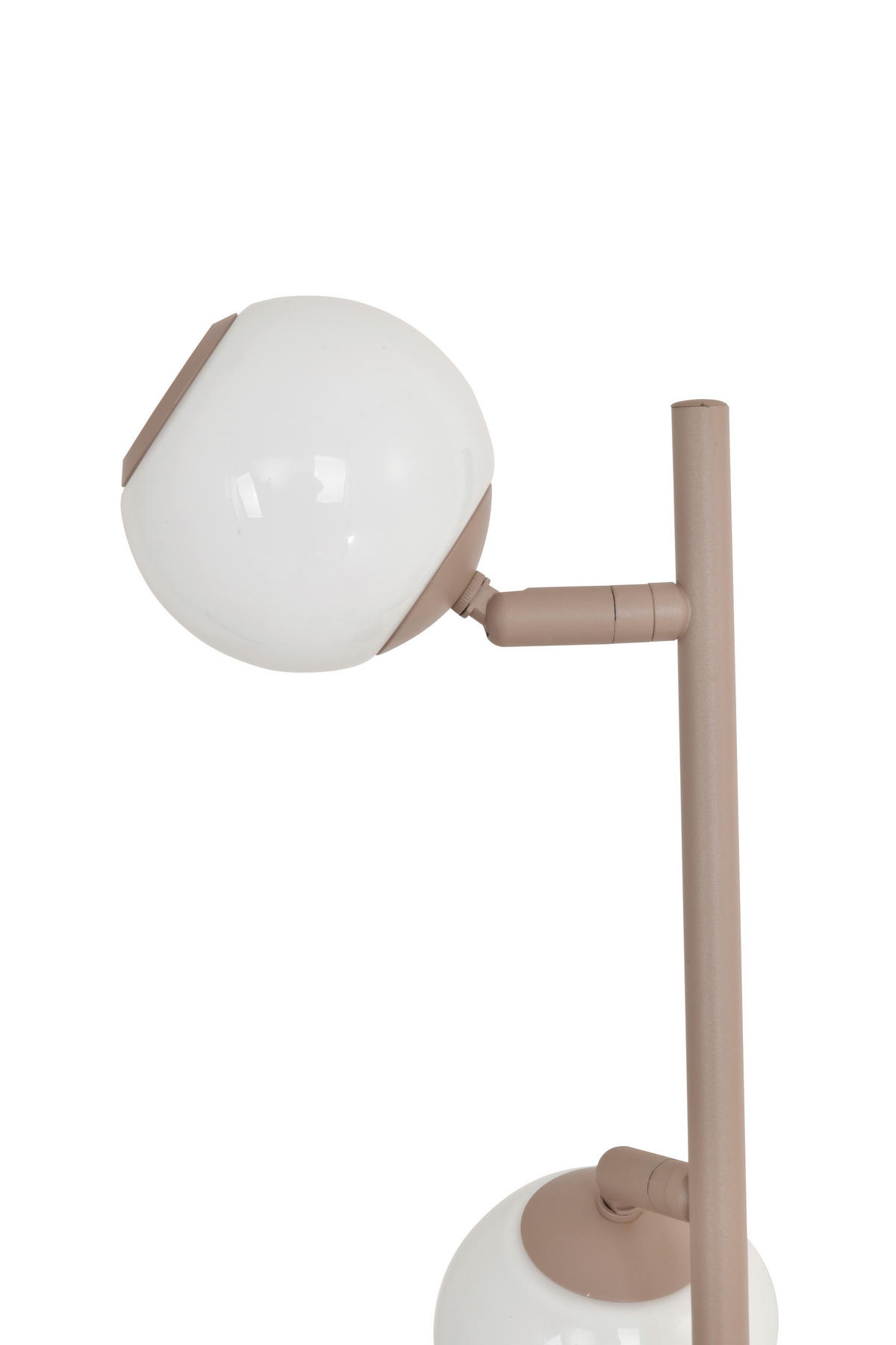 LED-STEHLEUCHTE Luberon 32,5/151/32,5 cm  - Sandfarben/Schwarzchrom, Design, Glas/Kunststoff (32,5/151/32,5cm)