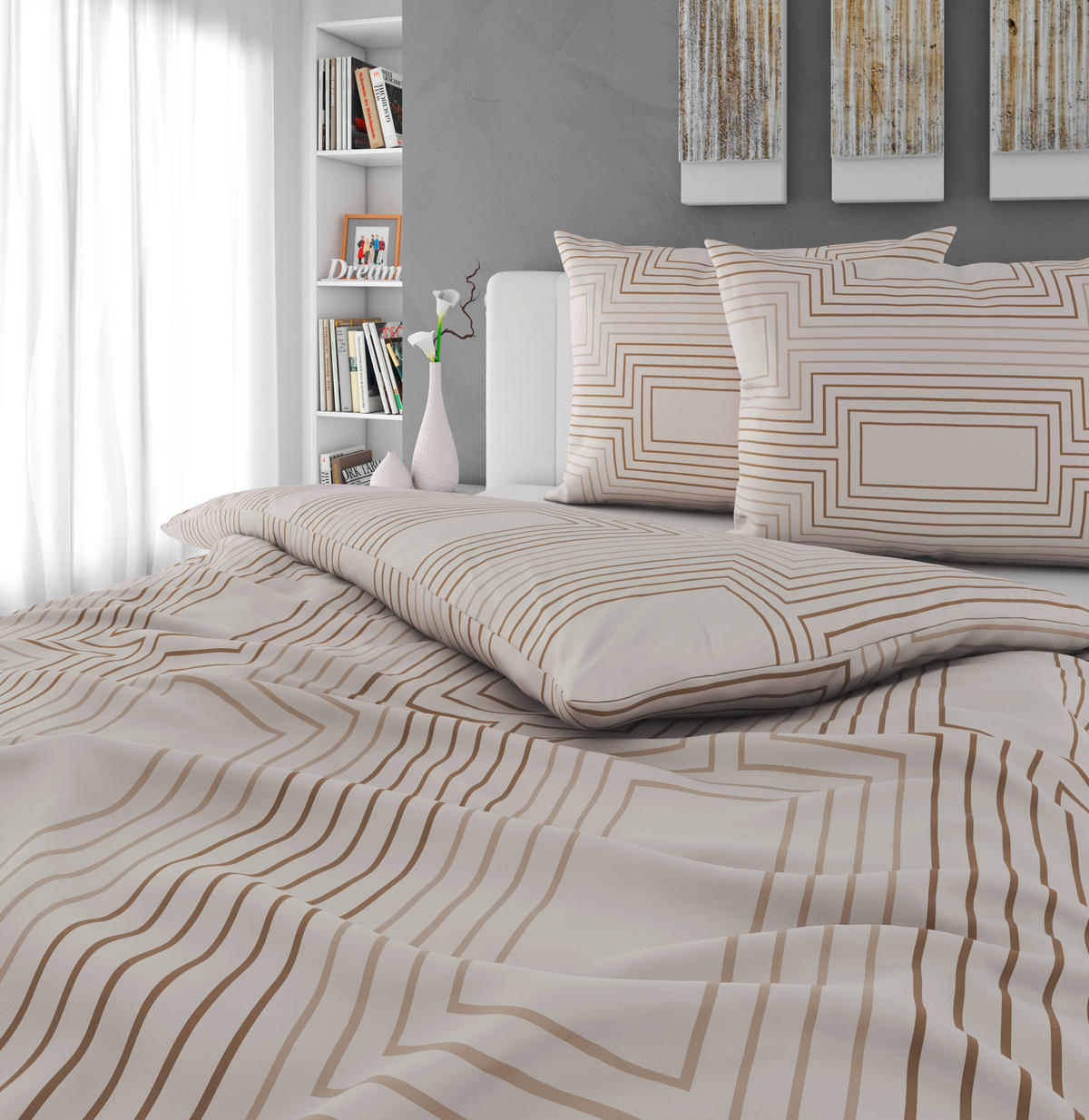 BETTWÄSCHESET 2-teilig Satin 200/210 cm  - Multicolor, Konventionell, Textil (200/210cm) - Novel