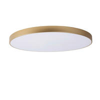 LED-DECKENLEUCHTE    80/80/5 cm  - Messingfarben, Konventionell, Kunststoff/Metall (80/80/5cm) - Lucide