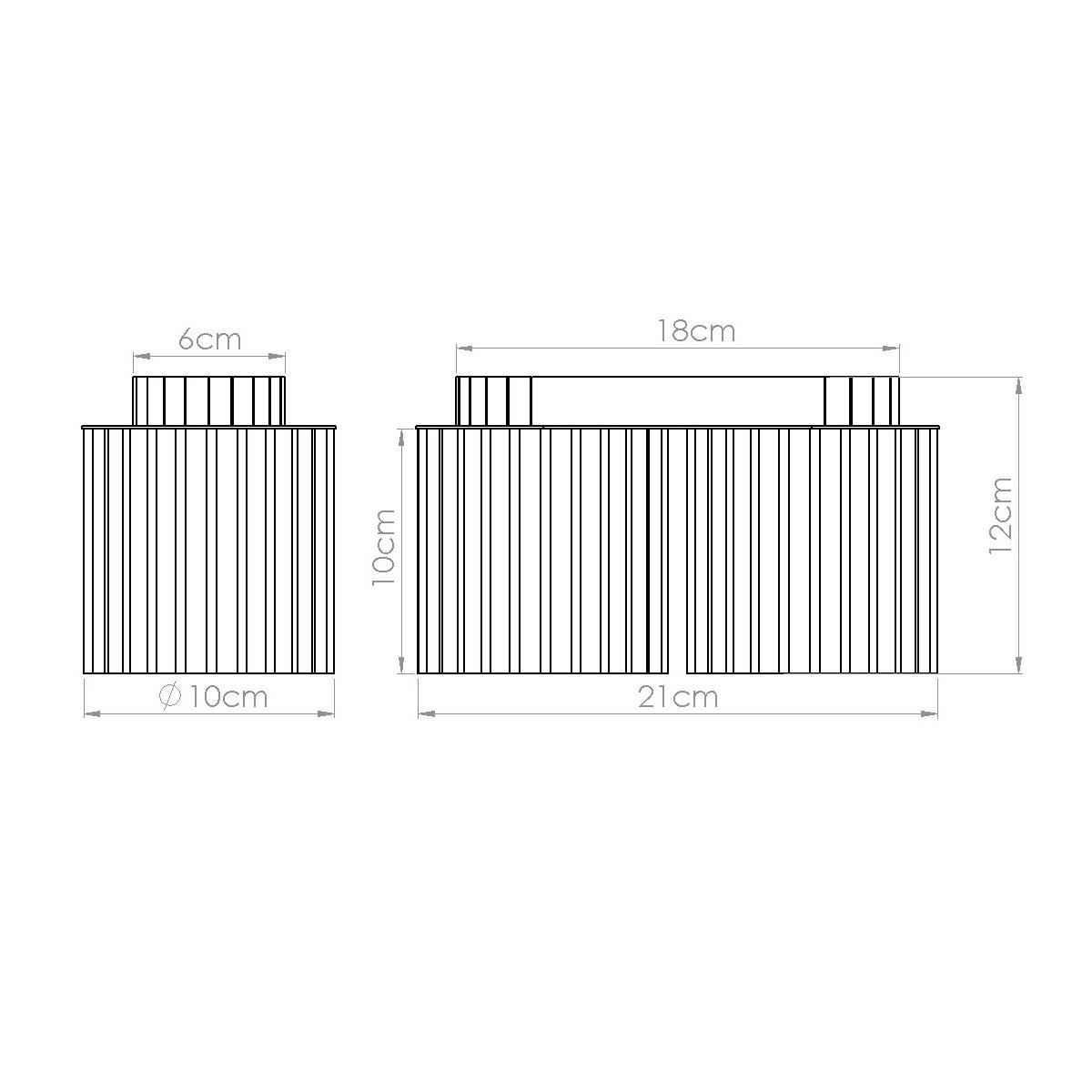 DECKENLEUCHTE Aura 12/21/10 cm   - Weiß, Design, Metall (12/21/10cm)