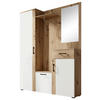 GARDEROBE  in 145/184/29 cm  - Eichefarben/Weiß, Basics, Holzwerkstoff (145/184/29cm)