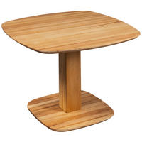 COUCHTISCH Buche Hartholz 70/70/48-67 cm quadratisch Buchefarben  - Buchefarben, Design, Holz (70/70/48-67cm) - Linea Natura