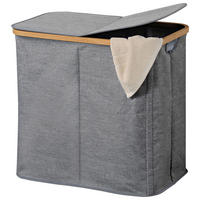 WÄSCHESACK - Grau, MODERN, Holz/Kunststoff (54,50/50/33cm) - Kesper