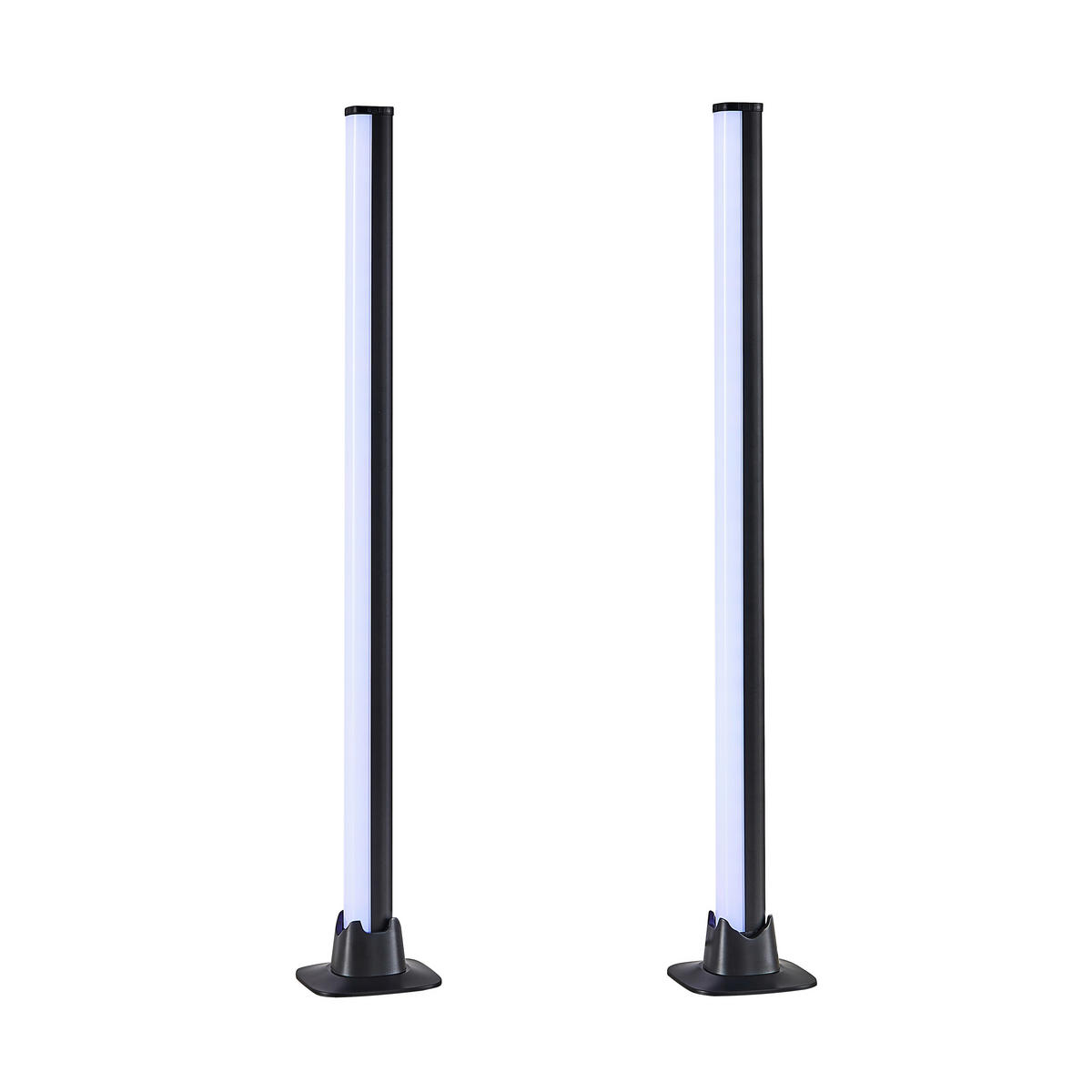 STOLNÁ LED LAMPA, diaľkový ovládač, 3/55/3 cm - čierna, Basics, kov (3/55/3cm)