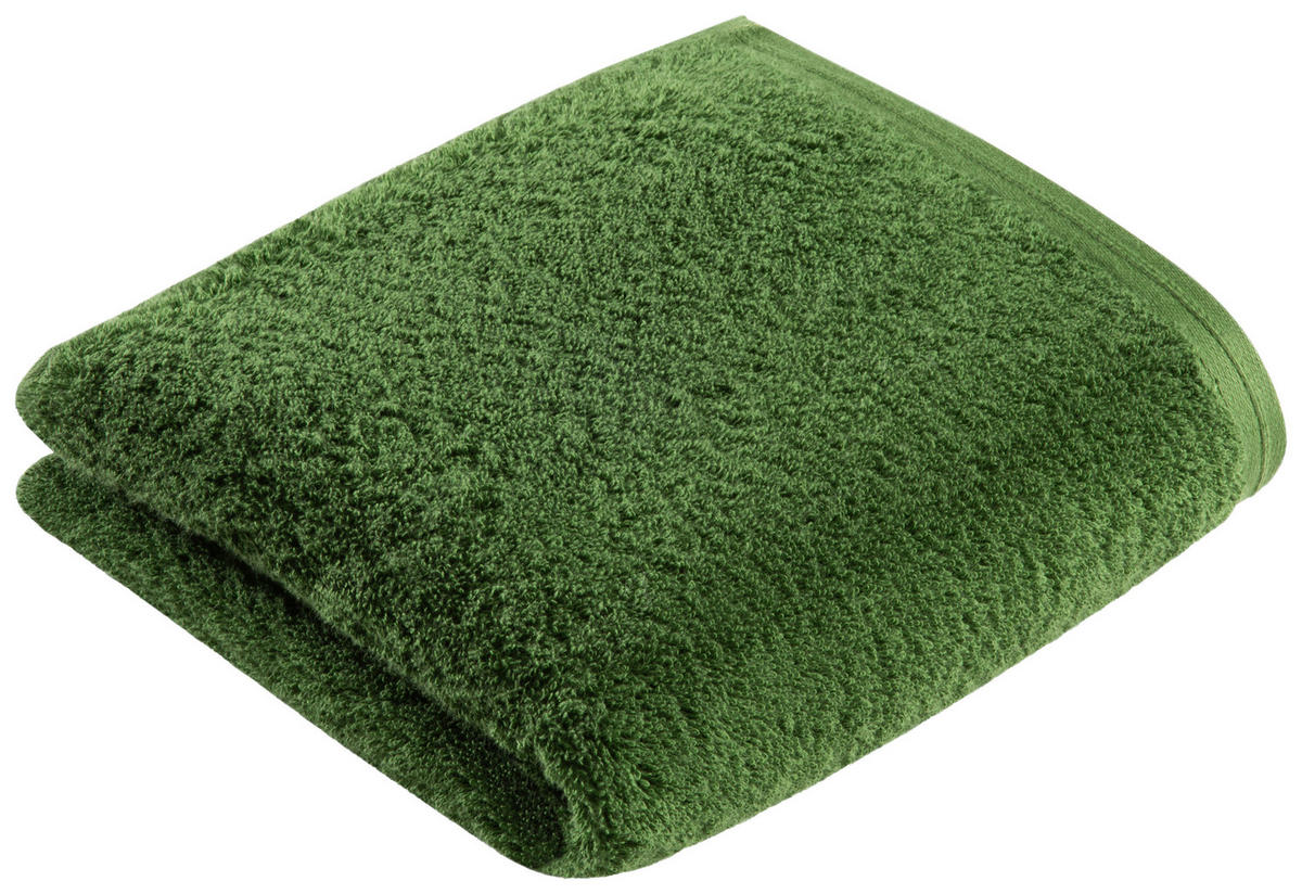 RUČNÍK, 50/100 cm, zelená - zelená, Basics, textil (50/100cm) - Vossen