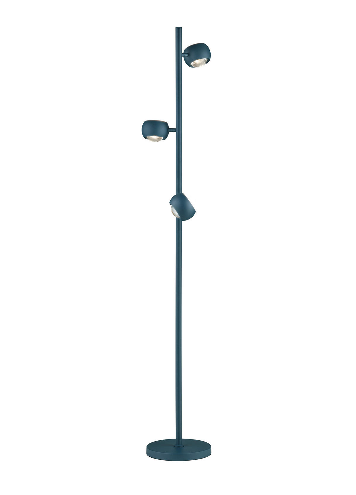 LED-STEHLEUCHTE Cannon 25/150 cm   - Blau, KONVENTIONELL, Metall (25/150cm) - Musterring