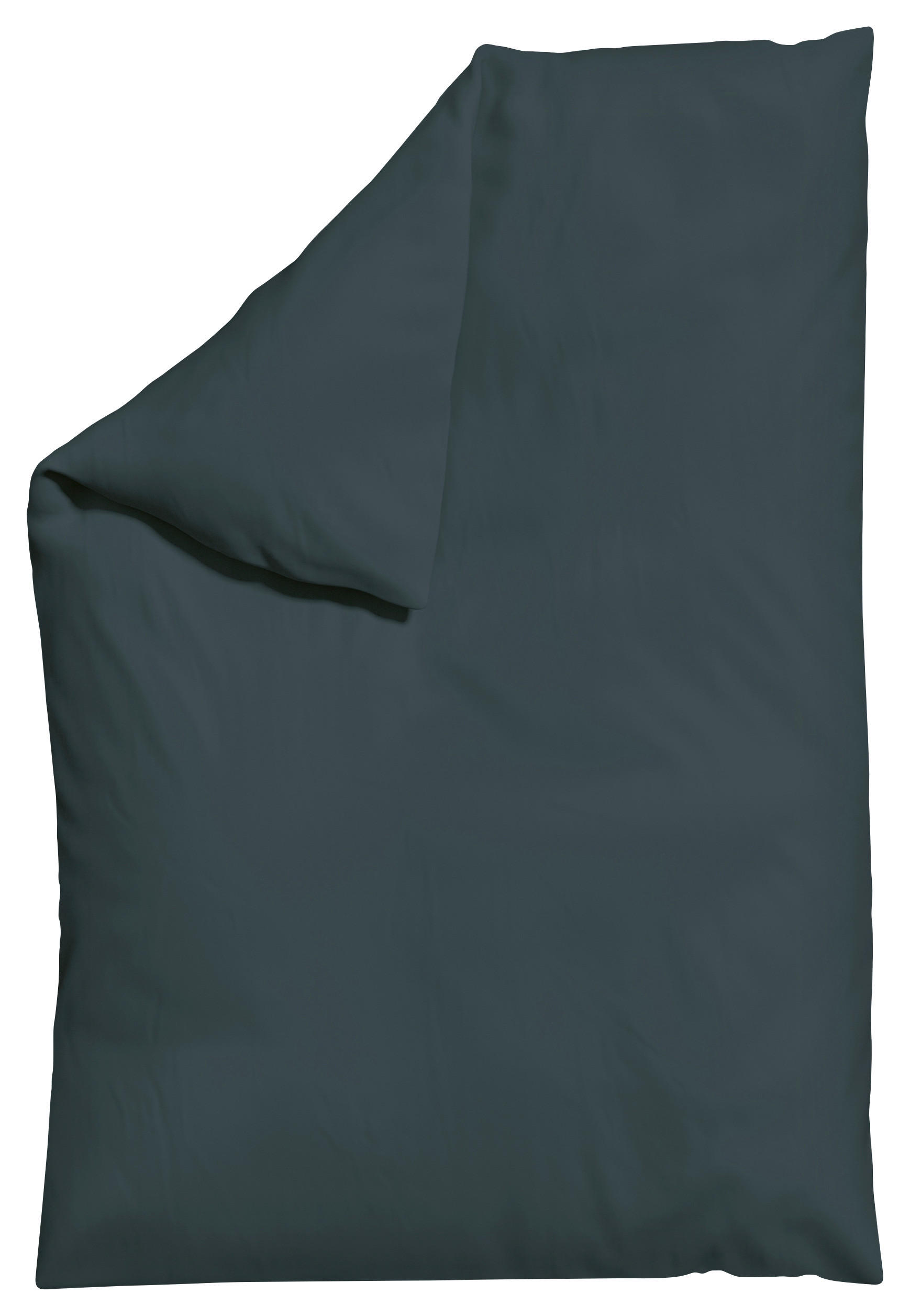 Schlafgut Bettdeckenbezug Knitted Jersey Dunkelgrau 135-140x200 cm