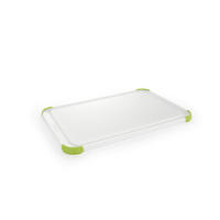 DOSKA NA KRÁJANIE 39.2/24/1.7 cm - biela/svetlozelená, Basics, plast (39.2/24/1.7cm) - Tescoma