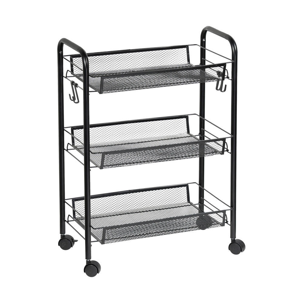 SERVIERWAGEN Schwarz  - Schwarz, Basics, Metall (26/44/63.5cm) - Kesper