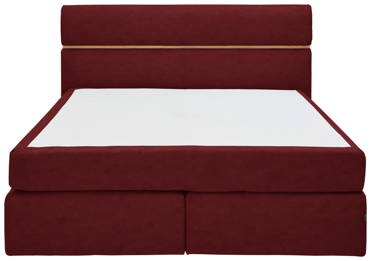BOXSPRINGBETT 180/200 cm  in Eichefarben, Rotbraun  - Rotbraun/Eichefarben, Konventionell, Holz/Kunststoff (180/200cm) - Dieter Knoll