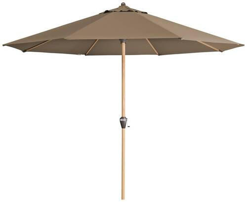 SONNENSCHIRM 350 cm Greige  - Greige/Eschefarben, Basics, Textil/Metall (350/350cm) - Doppler