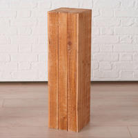DEKOSÄULE Holz Spießtanne  - Naturfarben, Basics, Holz (27/27/100cm) - Boltze Home