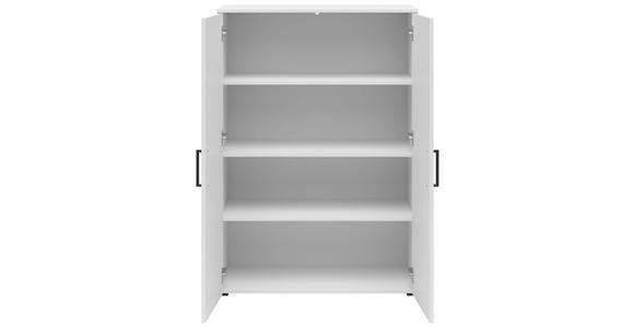 KOMMODE 80/115/40 cm in Weiß - Anthrazit/Schwarz, MODERN, Holzwerkstoff/Kunststoff (80/115/40cm) - Carryhome
