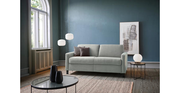 SCHLAFSOFA  in Webstoff Grau  - Schwarz/Grau, Design, Holz/Textil (184/92/102cm) - Venda