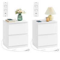 NACHTSCHRANKSET 40/49/35 cm  - Weiß, KONVENTIONELL, Holzwerkstoff (40/49/35cm) - Boxxx