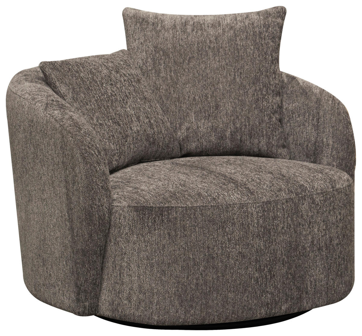 SESSEL in Webstoff Dunkelgrau  - Dunkelgrau/Schwarz, Design, Holz/Textil (101/82/97cm) - Carryhome