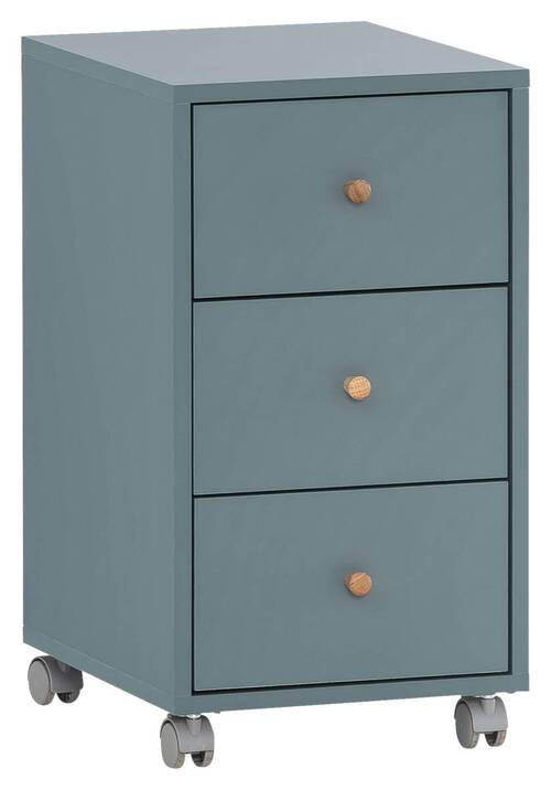 ROLLCONTAINER Blau  - Blau, MODERN, Holz/Holzwerkstoff (32,6/59,7/39,1cm) - MID.YOU