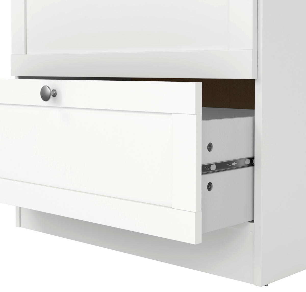 KOMODA, bílá, 70,2/88,95/41,5 cm - bílá/barvy stříbra, Moderní, kov/kompozitní dřevo (70,2/88,95/41,5cm) - MID.YOU