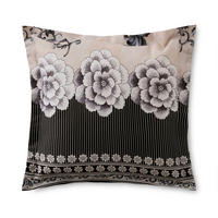 KISSENHÜLLE Paraggi 40/40 cm  - Schwarz, KONVENTIONELL, Textil (40/40cm) - Bassetti