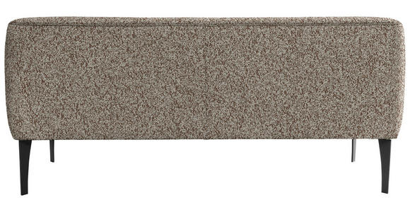 SITZBANK in Textil Braun, Grün  - Schwarz/Braun, KONVENTIONELL, Textil/Metall (217/85/72cm) - Moderano