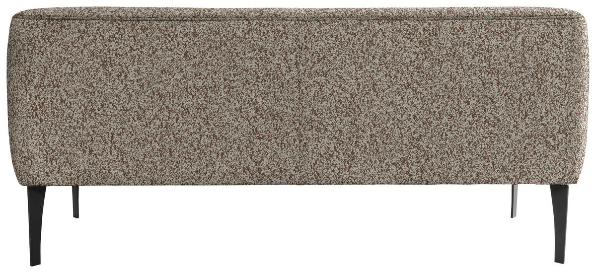 SITZBANK 197/85/72 cm Chenille Braun, Grün Metall  - Schwarz/Braun, KONVENTIONELL, Textil/Metall (197/85/72cm) - Moderano