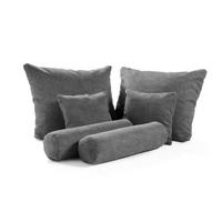 KISSENSATZ 6-teilig  - Anthrazit, Basics, Textil - Esposa