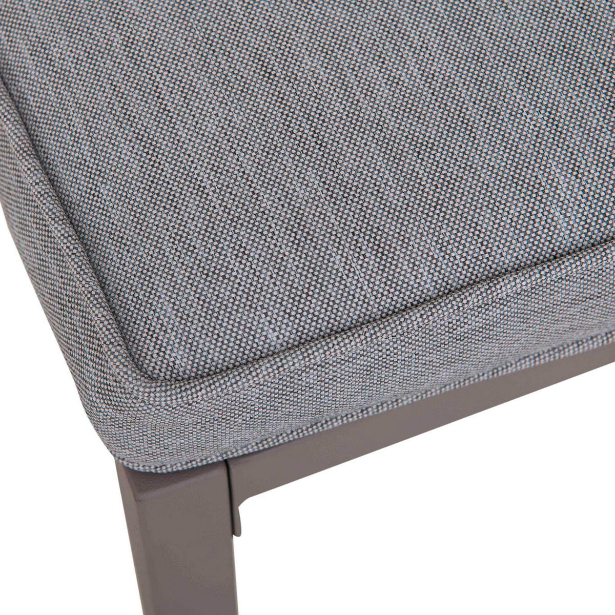 LOUNGEGARNITUR   146/191/56,5 cm Stahl  - Beige/Grau, Basics, Textil/Metall (146/191/56,5cm) - Modante