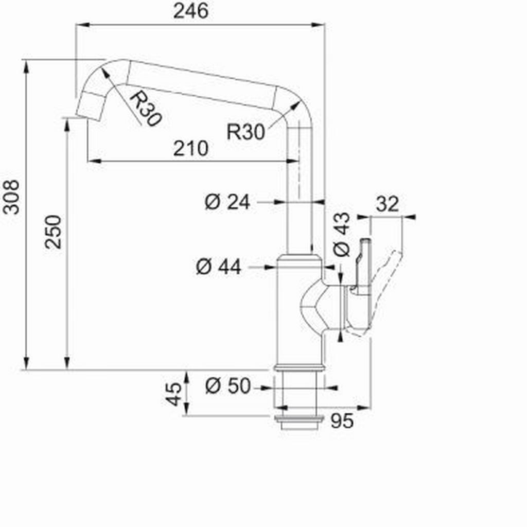 Thumbnail - Franke Küchenarmatur, Schwarz, Metall, 30.8x9.5x24.6 cm, schwenkbarer Auslauf 360°, Küchen, Küchenausstattung, Küchenarm...