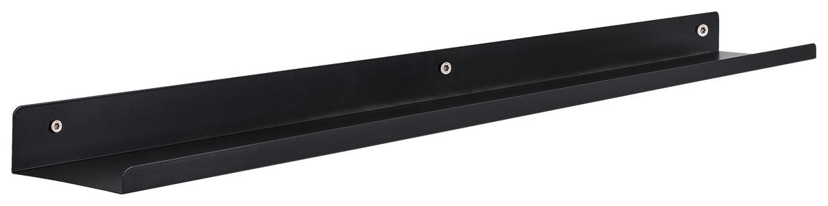 WANDREGAL 80/4/10 cm  - Schwarz, Basics, Metall (80/4/10cm) - Xora