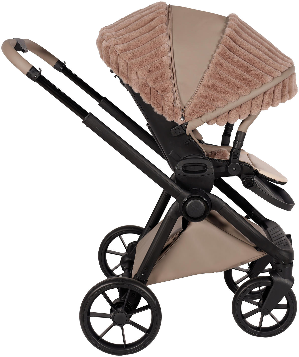 BARNVAGNSSET Facetty  - cappuccino/svart, Design, metall/textil (104,5/62/94cm) - Jimmylee
