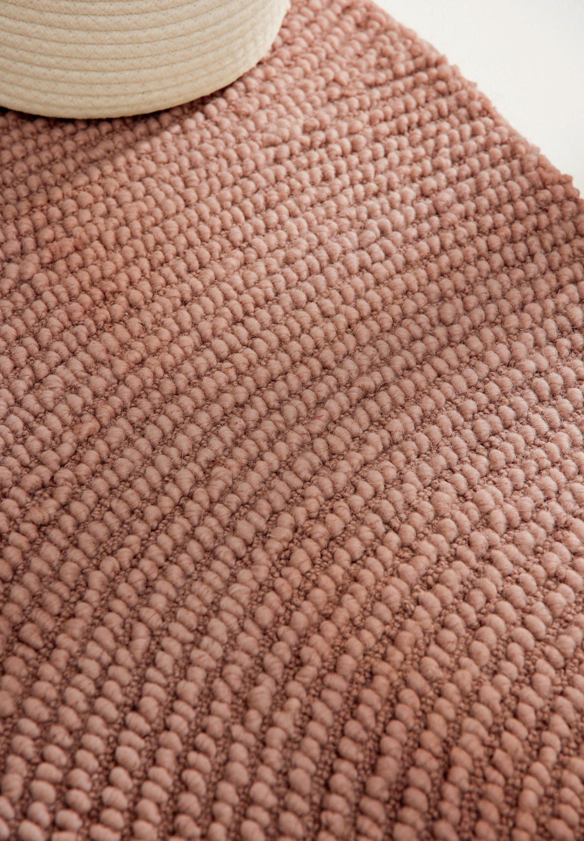 WOLLTEPPICH 200 cm Calmio Altrosa rund  - Altrosa, Basics, Textil (200cm) - Hanse Home