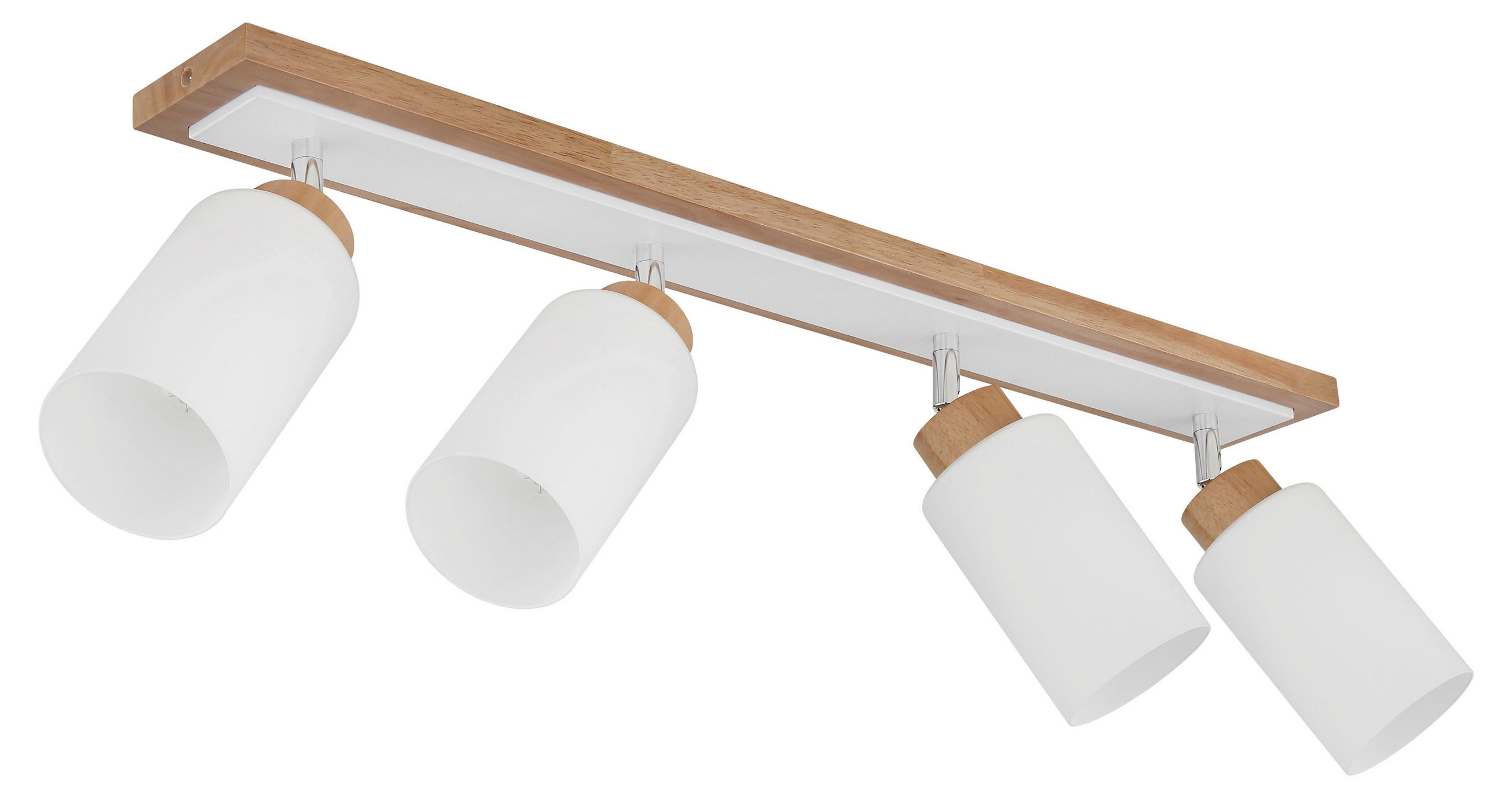 STRAHLER Rowena 81/10,3/22 cm  - Chromfarben/Opal, Design, Glas/Holz (81/10,3/22cm) - Globo