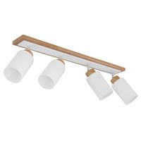 STRAHLER Rowena 81/10,3/22 cm  - Chromfarben/Opal, Design, Glas/Holz (81/10,3/22cm) - Globo
