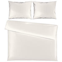 POSTELJINA SENA 200/200 cm saten bela  - bela, Osnovno, tekstil (200/200cm) - Novel