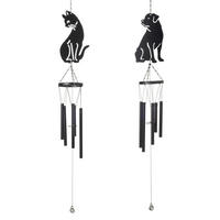 WINDSPIEL - Schwarz, Basics, Metall (12/9,5/77cm)