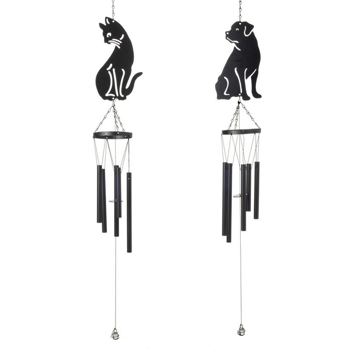 WINDSPIEL - Schwarz, Basics, Metall (12/9,5/77cm)