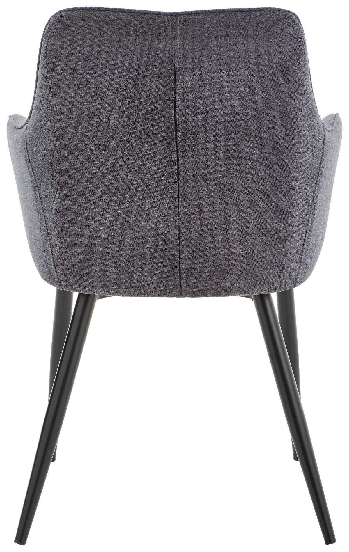 ARMLEHNSTUHL  in Eisen Mikrofaser  - Schwarz/Grau, Konventionell, Textil/Metall (59/88,5/60,5cm) - Livetastic