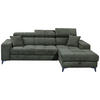 KUTNA GARNITURA tekstil  tamno zelena   - tamno zelena/crna, Konvencionalno, tekstil/plastika (268/172cm) - MID.YOU