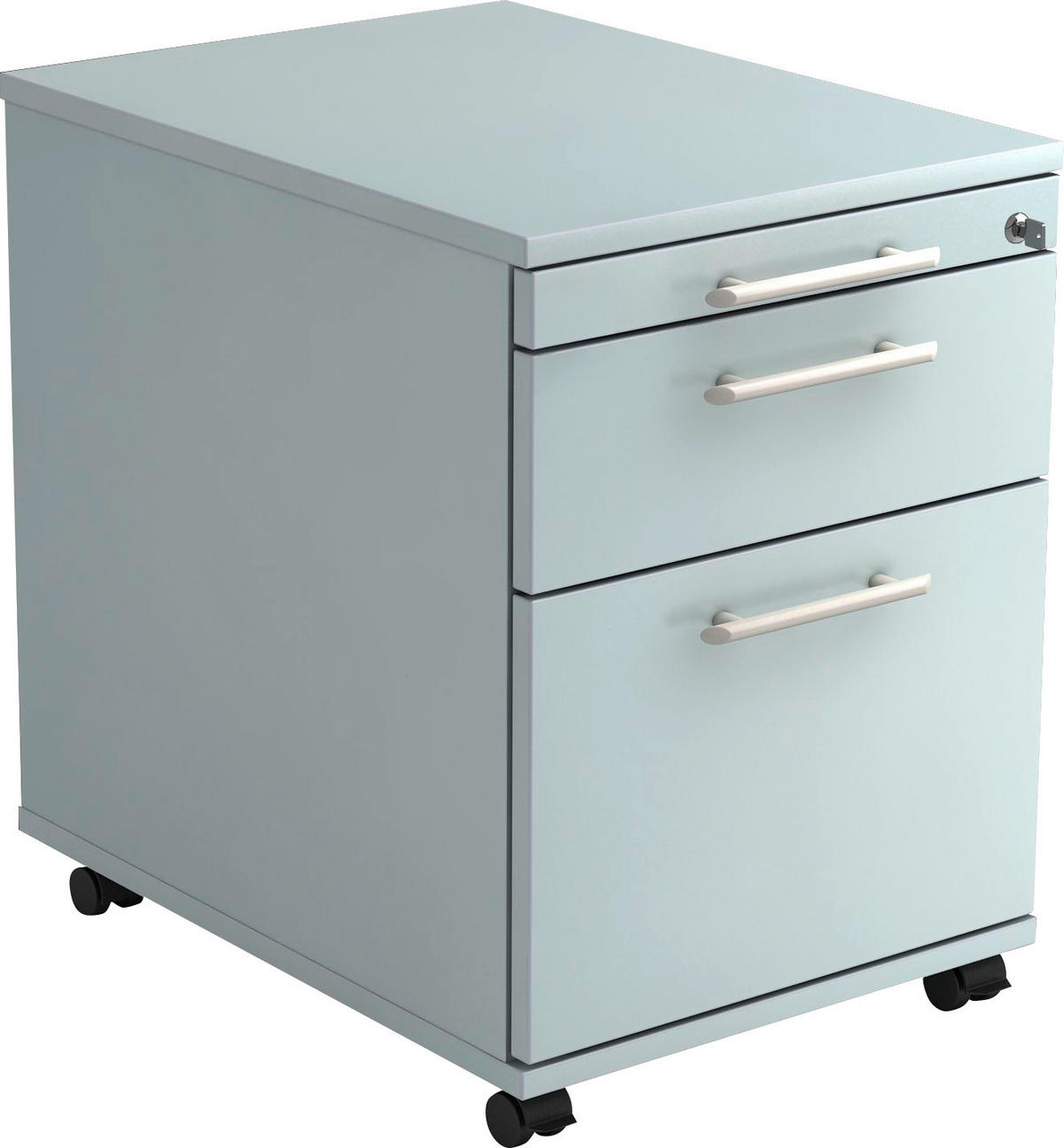 ROLLCONTAINER Grau  - Alufarben/Grau, KONVENTIONELL, Holzwerkstoff/Kunststoff (42,8/59/58cm) - Venda