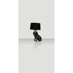 TISCHLEUCHTE 33/30/53 cm   - Schwarz, LIFESTYLE, Kunststoff/Textil (33/30/53cm) - Novel