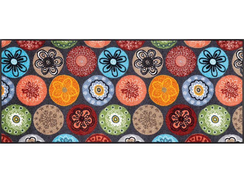 FUßMATTE  60/140 cm  Multicolor  - Multicolor, KONVENTIONELL, Kunststoff/Textil (60/140cm) - wash+dry