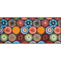 FUßMATTE  60/140 cm  Multicolor  - Multicolor, KONVENTIONELL, Kunststoff/Textil (60/140cm) - wash+dry
