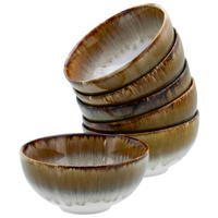 DIPSCHALENSET Cascade 11,5 cm  - Weiß/Bronzefarben, Design, Keramik (11,5cm) - Creatable